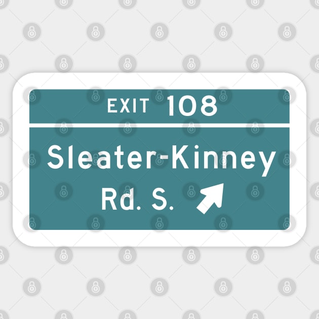 Sleater-kinney Intersection Sticker by Luckythelab